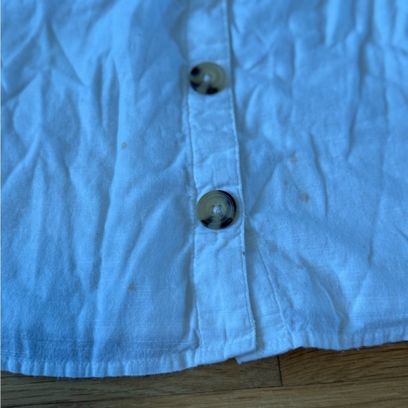 Abercrombie & Fitch White Linen Button Dress size XS summer dress - Picture 6 of 13